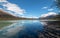 Cloudscape reflecting in Mad Sally Lake on the Kenai Peninsula in Alaska United States
