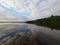 Cloudscape and reflections on Coot Bay in the Everglades.