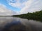 Cloudscape and reflections on Coot Bay in the Everglades.