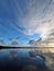 Cloudscape and reflections on Coot Bay in the Everglades.