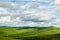 The cloudscape and summer mountains