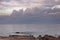 Cloudscape at twilight, west coast of San Pietro island, Sardinia