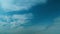 Cloudscape With Various Cloud Types On Background Of Blue Sky. Semi-Transparent Layers On Different Height.