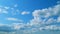 Cloudscape With Various Cloud Types On Background Of Blue Sky. Semi-Transparent Layers On Different Height. Timelapse.