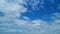 Cloudscape With Various Cloud Types On Background Of Blue Sky. Semi-Transparent Layers On Different Height. Timelapse.