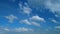 Cloudscape With Various Cloud Types On Background Of Blue Sky. Semi-Transparent Layers On Different Height. Timelapse.