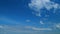 Cloudscape With Various Cloud Types On Background Of Blue Sky. Semi-Transparent Layers On Different Height. Timelapse.