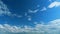 Cloudscape With Various Cloud Types On Background Of Blue Sky. Semi-Transparent Layers On Different Height. Timelapse.
