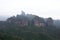 Cloudy aerial view of the Yangyuanshi Tourist Area