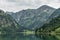 Cloudy Alpine Landscape on the Austrian-German Border.