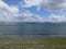 Cloudy beach landscape in the town of Cangas located in Galicia