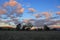 Cloudy Country sunset over Thornton farmland, Victoria