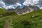 Cloudy Dolomites Gusela mountain