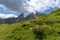 Cloudy Dolomites Gusela mountain