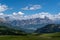 Cloudy Dolomites Gusela mountain,