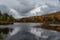 A Cloudy Fall Day on a Lake in Maine