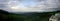 Cloudy high angle view of the Yilan plain landscape from Fo Guang University