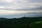 Cloudy high angle view of the Yilan plain landscape from Fo Guang University