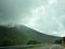 Cloudy highway in the mountains of Catalonia