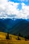 Cloudy landscape in mountains, Olympic National Park, Washington, USA