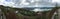 A cloudy landscape panorama