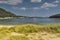 Cloudy landscape in Vathi Beach, Chalkidiki, Sithonia, Central Macedonia