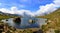 Cloudy Matterhorn and beautiful stellisee