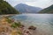 Cloudy Mediterranean landscape. Montenegro, Bay of Kotor, Adriatic Sea