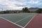 Cloudy morning over the tennis deck