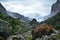 Cloudy mountain landscape in Huascaran National Park