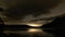 A cloudy night on Ullswater in the lake district