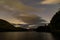 A cloudy night view of Ullswater looking towards Glenridding & Patterdale