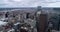 Cloudy Philadelphia Cityscape with Business Skyscrapers City Hall in Background. Cloudy Sky I