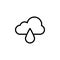 Cloudy, Rain sign icon. Element of weather sign for mobile concept and web apps icon. Thin line icon for website design and