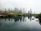 Cloudy reflection off the lake