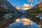 Cloudy Reflections At Lake Louise