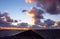 Cloudy San Diego Coastline at dusk