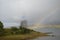 Cloudy skies of the Kyle of Lochalsh in Scotland