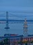 The Cloudy Sky above Ferry Building & Bay Bridge