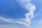 Cloudy sky as flame shaped and blue sky clouds background