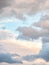 Cloudy sky. Background image, Spring sky with pink color