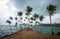 The Cloudy sky at the Coconut hill, Itâ€™s located at the Mirissa, Sri Lanka