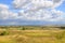 The cloudy sky over the summer steepe