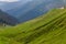 Cloudy sky over Transfagarasan road