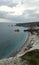 Cloudy sky at the seaside. Beach, cyprus