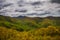 Cloudy spring view from Skyline Drive in Shenandoah National Park