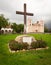 Cloudy stormy day at Santa Barbara Mission