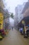 Cloudy streets of SaPa in Vietnam