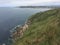 Cloudy summer day on the ocean in Asturias Spain