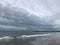 Cloudy sunrise at Coney Island in Spring in Brooklyn, New York, NY.